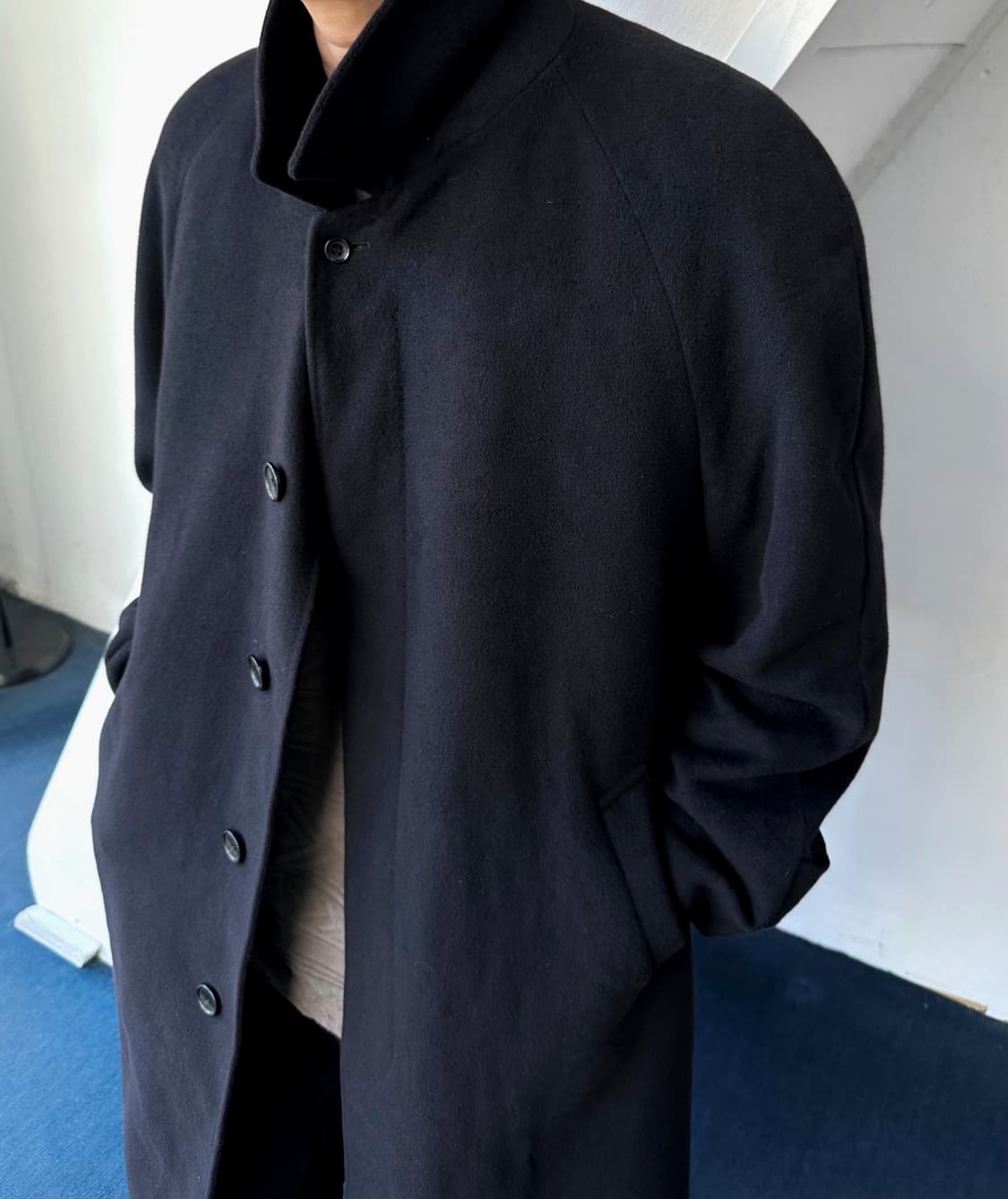 'Angora 100%' Balmacaan coat 상품이미지6