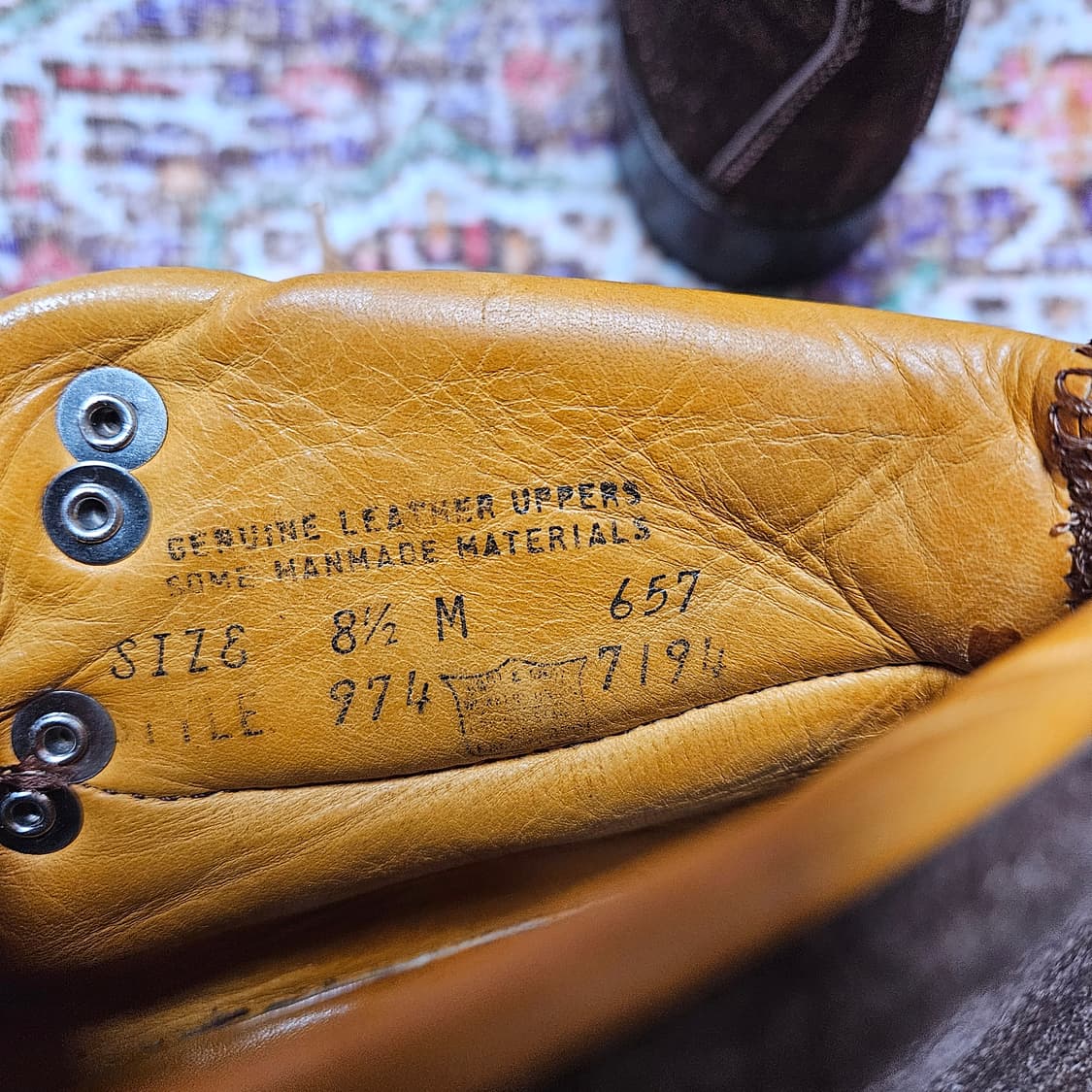 70s 하이킹 부츠 /비브람 아웃솔 상품이미지7