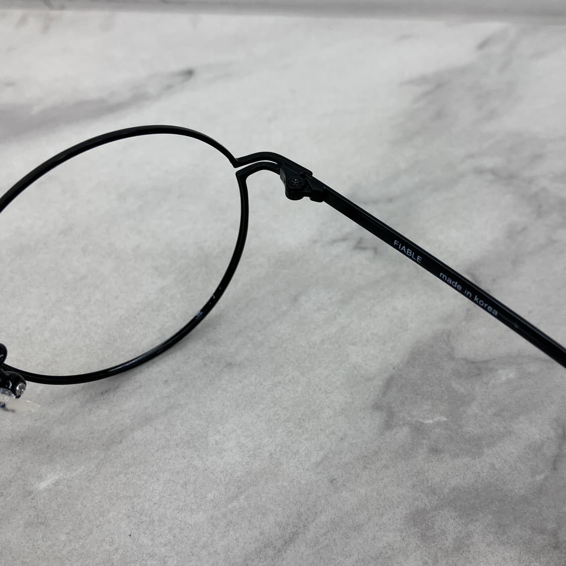 C48 PBL 블랙 라운드 역산각 메탈테 안경(Kids) 상품이미지3