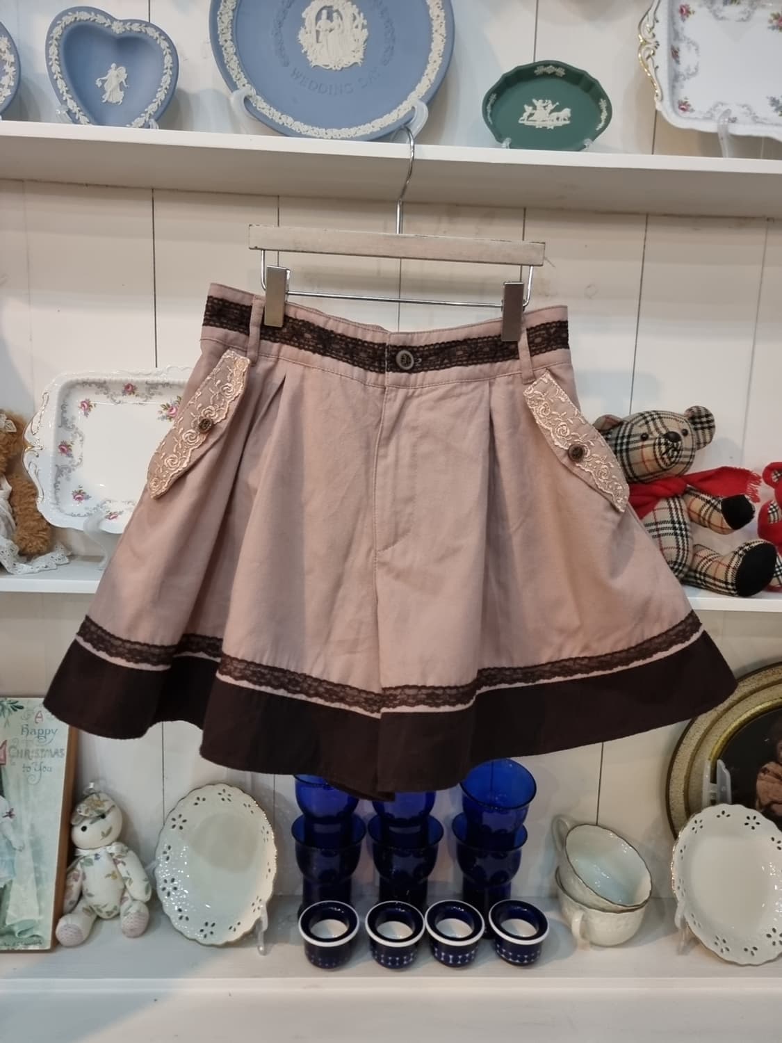 액시즈팜(Axes femme) 초콜릿무드 레이스 포켓 치마바지 상품이미지1