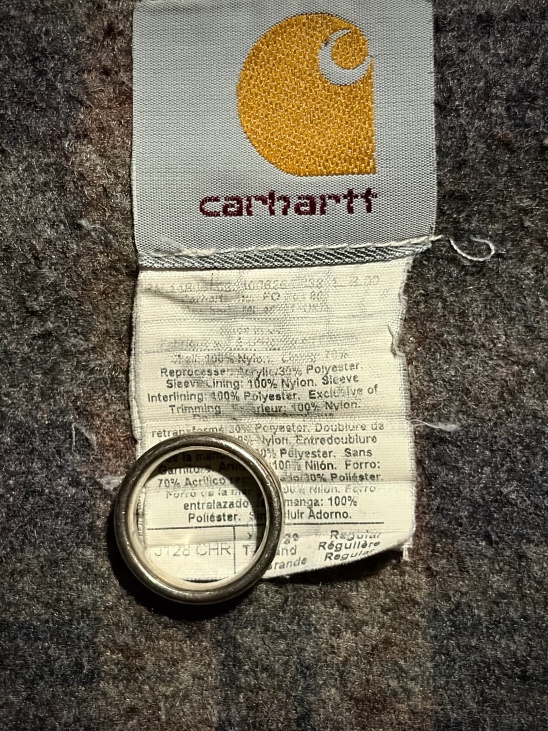 칼하트 디트로이트 J128 CHR 차콜 XL/R USA🇺🇸 상품이미지6