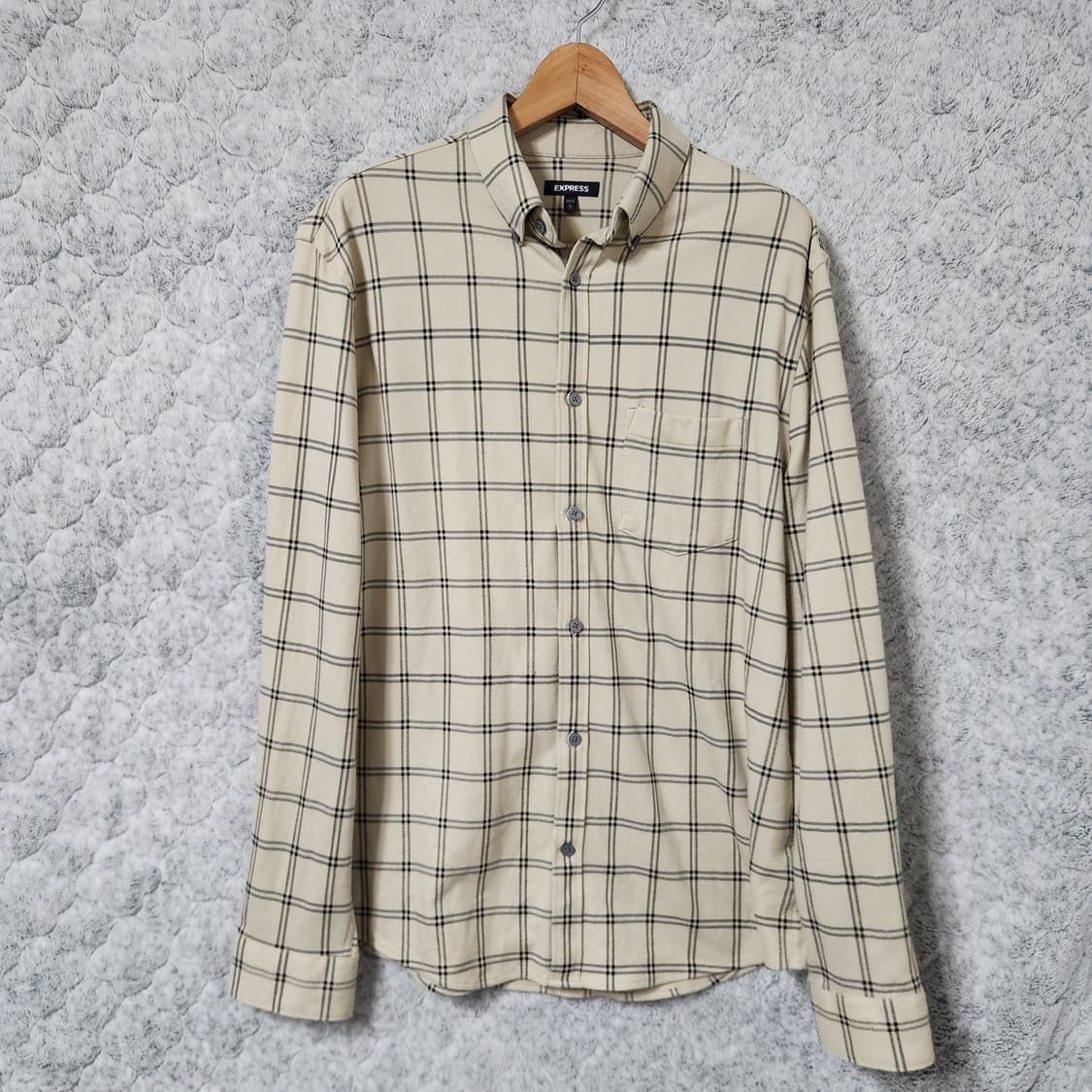 H643 [L-XL] EXPRESS 남성 체크 남방 셔츠 상품이미지1