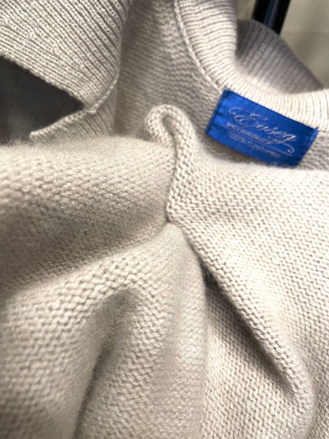 Evseg 100%캐시미어 두툼 가디건 코트 상품이미지8