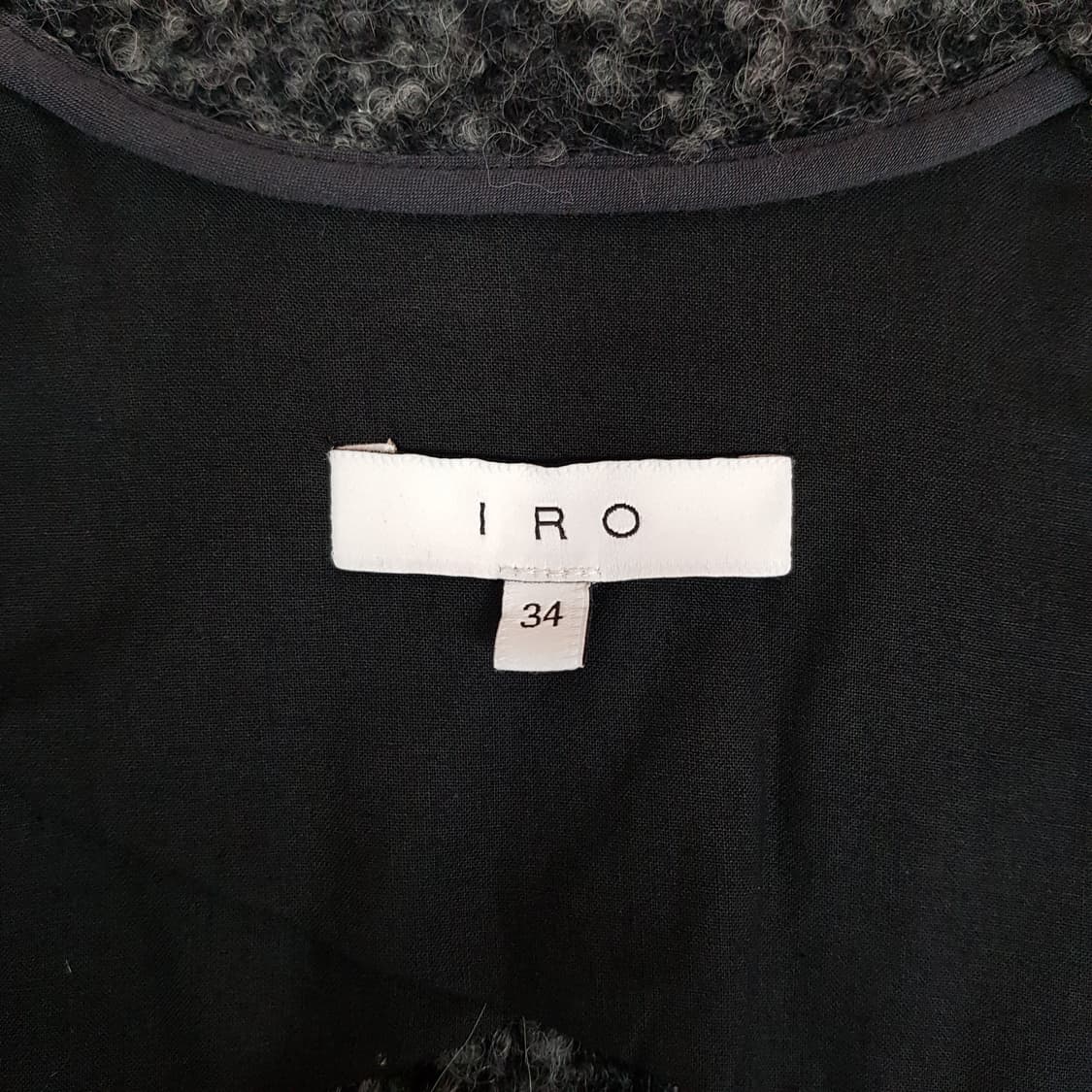 IRO 알파카 울 블렌드 부클 텍스처 하프 코트 34사이즈 상품이미지6