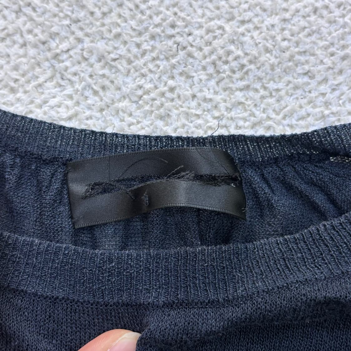 M 해골큐빅 여성 긴팔 시스루 0429E 상품이미지3