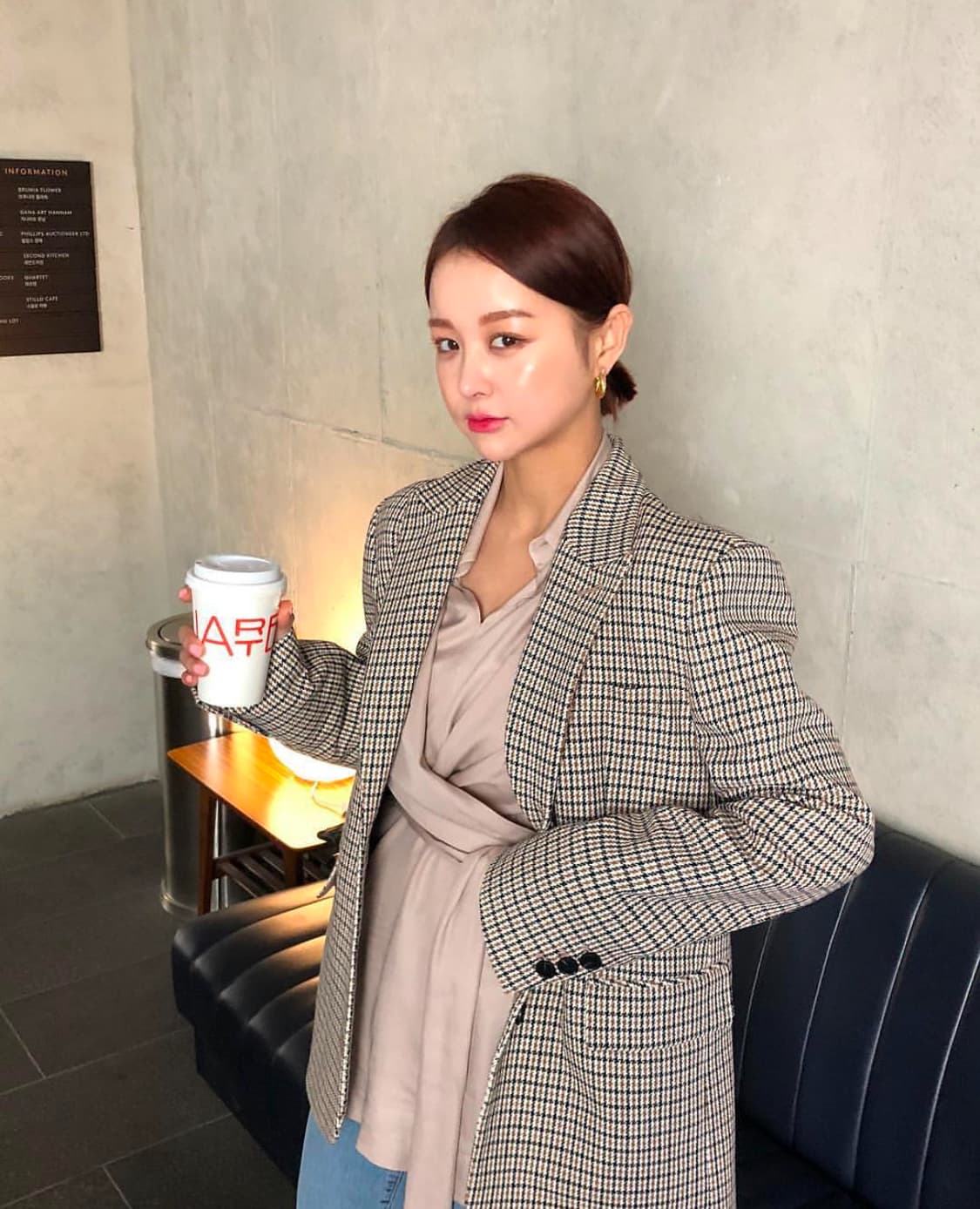 중고 ) 임블리 빈티지췍췍자켓 (핑크) 상품이미지4