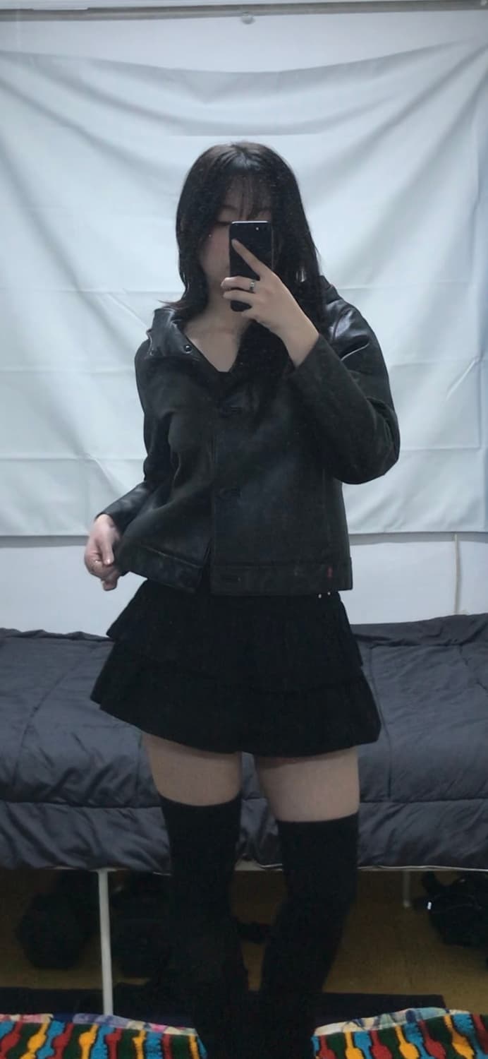 리바이스 레드탭 양가죽 후드 숏자켓 상품이미지1