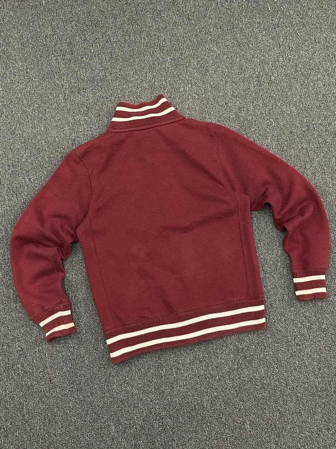 S)BACK NUMBER 빈티지 33패치 버건디 트랙탑 져지 상품이미지3