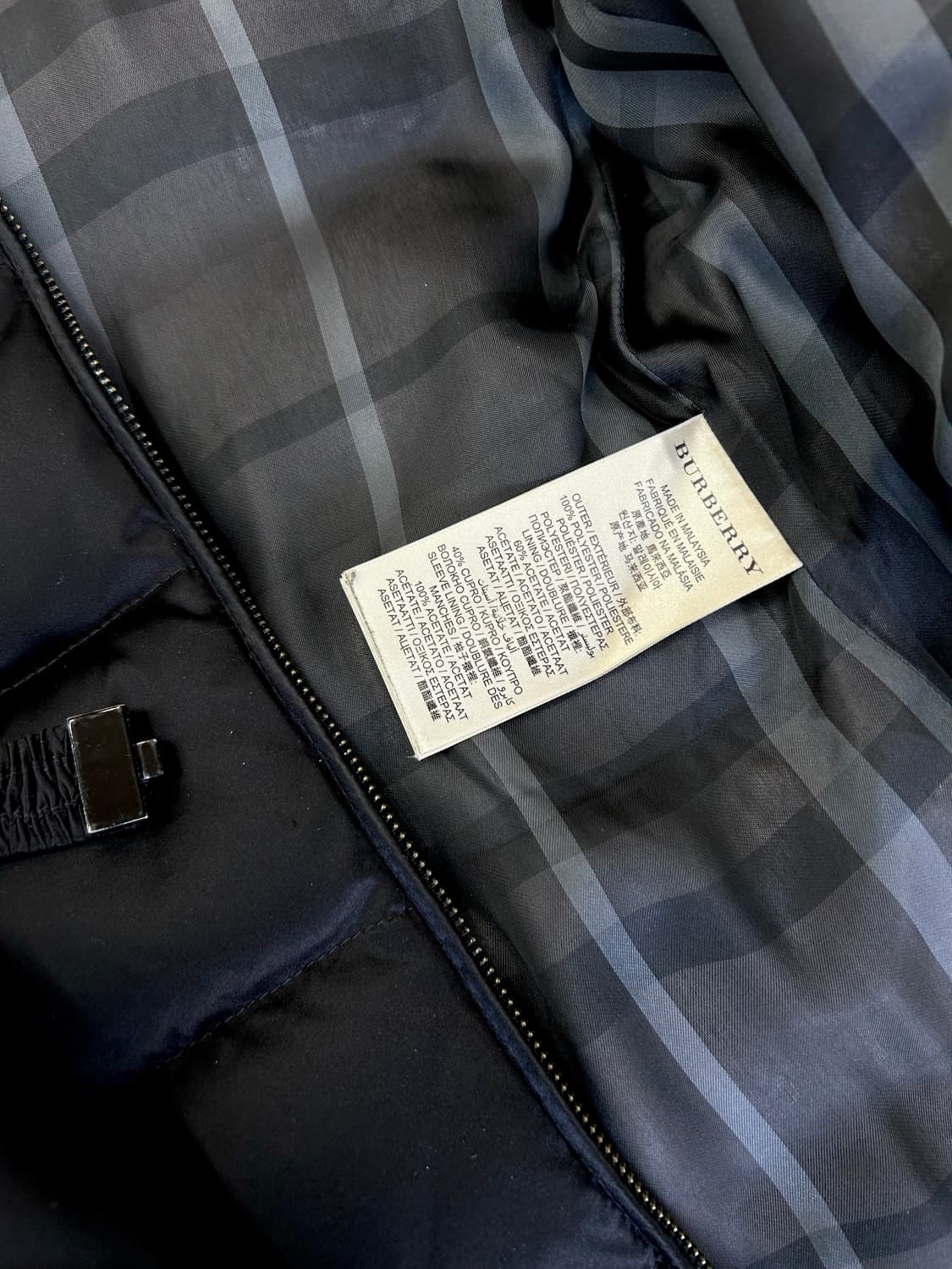 버버리 벨티드 블랙 다운 롱패딩(S) 상품이미지9