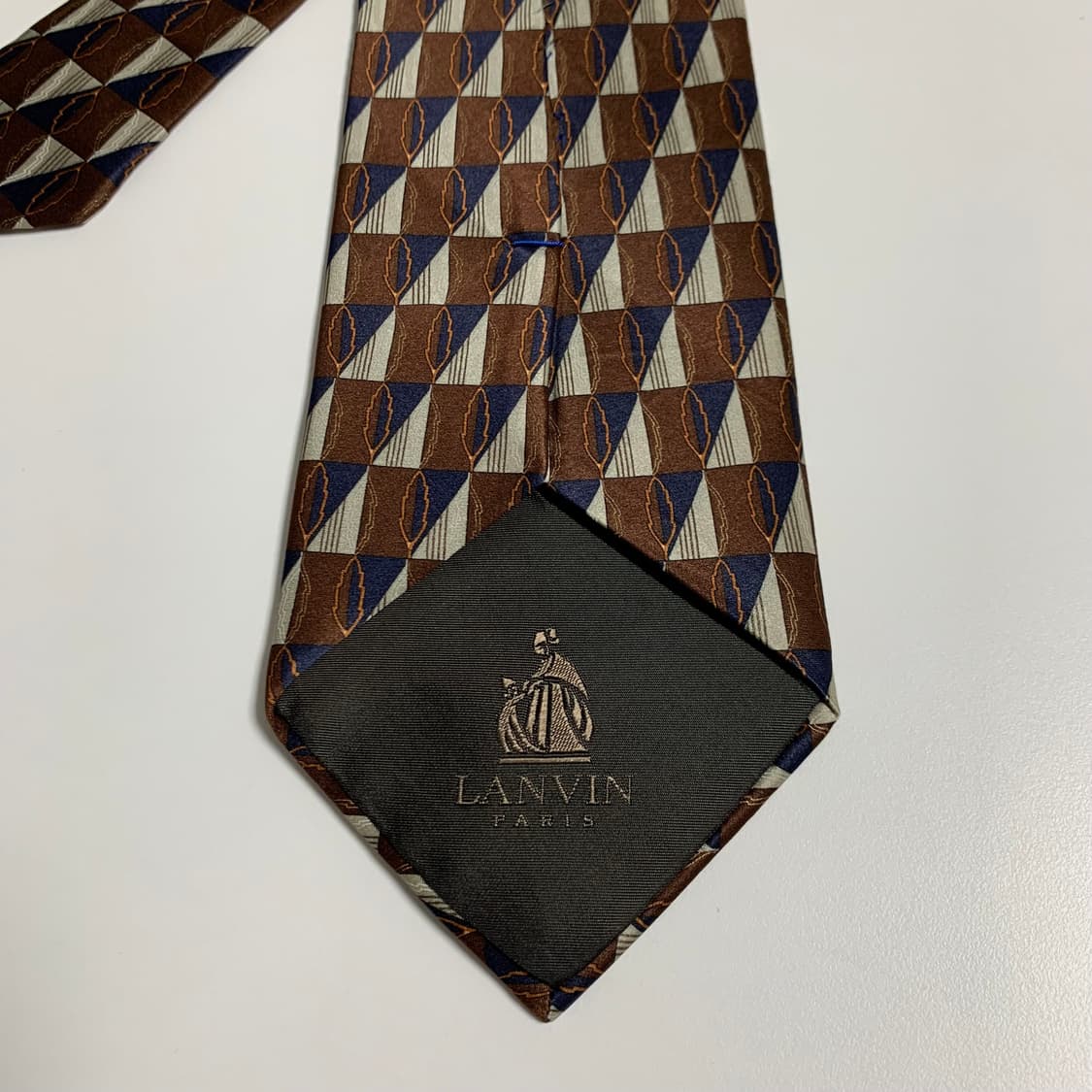 랑방(LANVIN) 명품넥타이 기하학적패턴 정장코디 A등급 상품이미지6