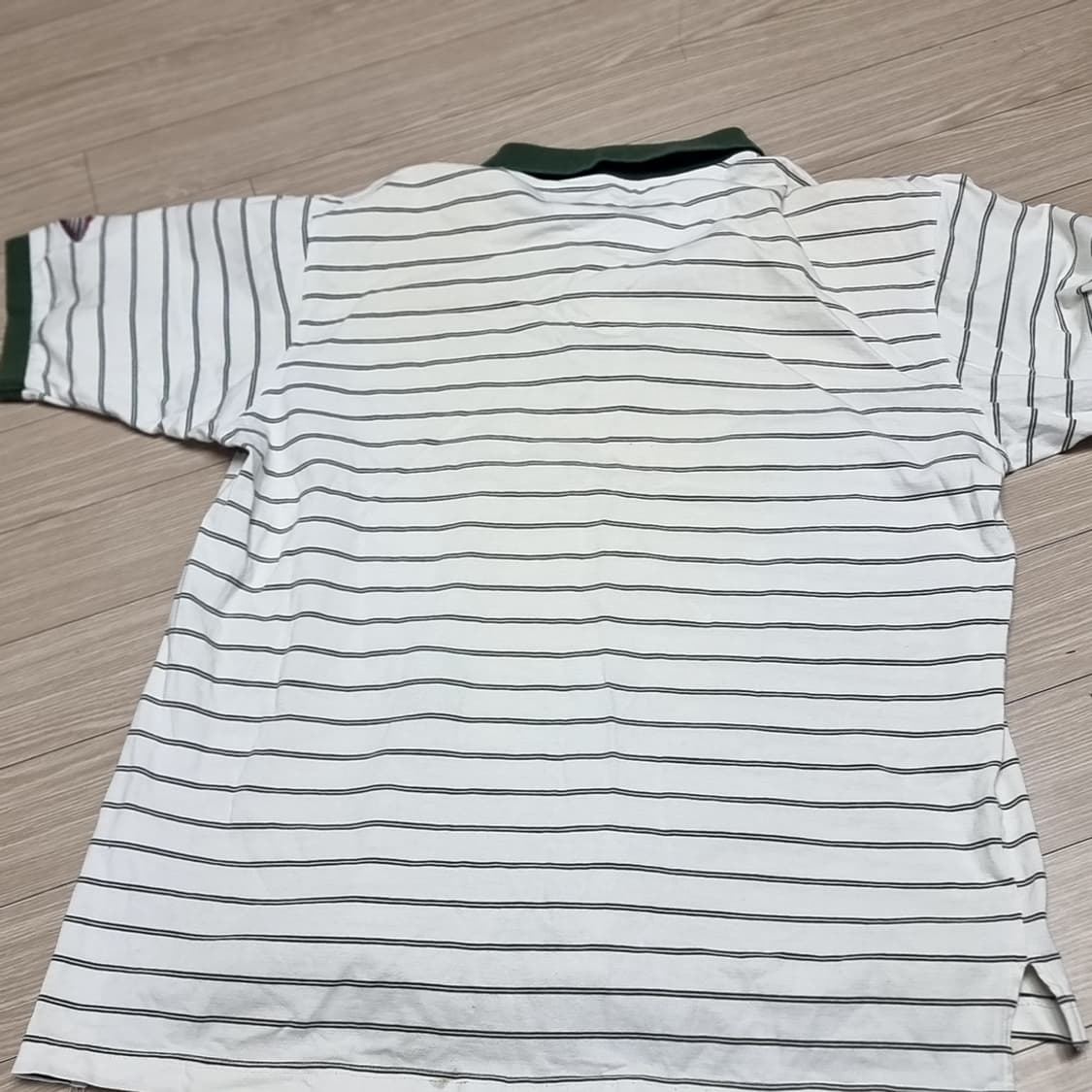 80s 한국제 나이키 스트라이프 반팔 폴로티 U 로고(100) 상품이미지8