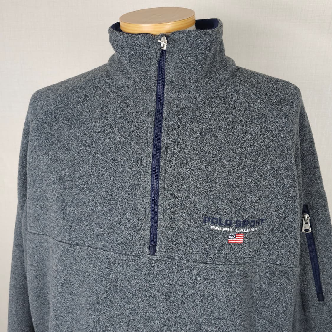 폴로스포츠 후리스 반집업티 남자110사이즈  상품이미지2