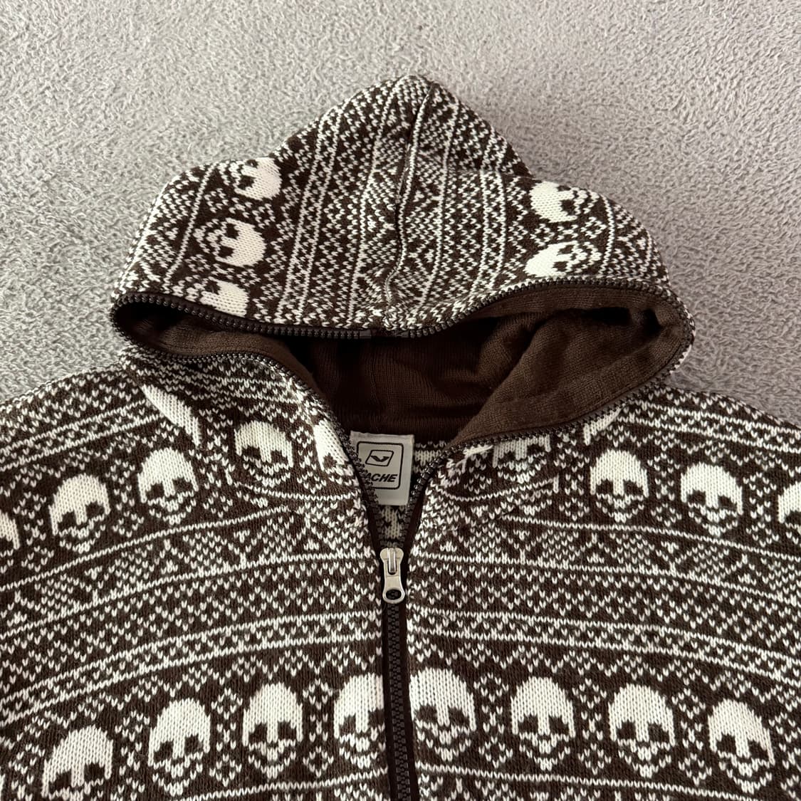 Skull knit hoodie 상품이미지2