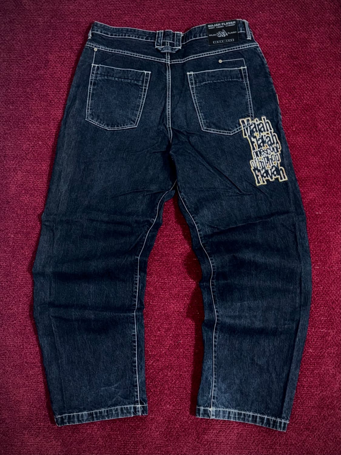 마자 플라바 와이드 생지 데님 팬츠 36 상품이미지1