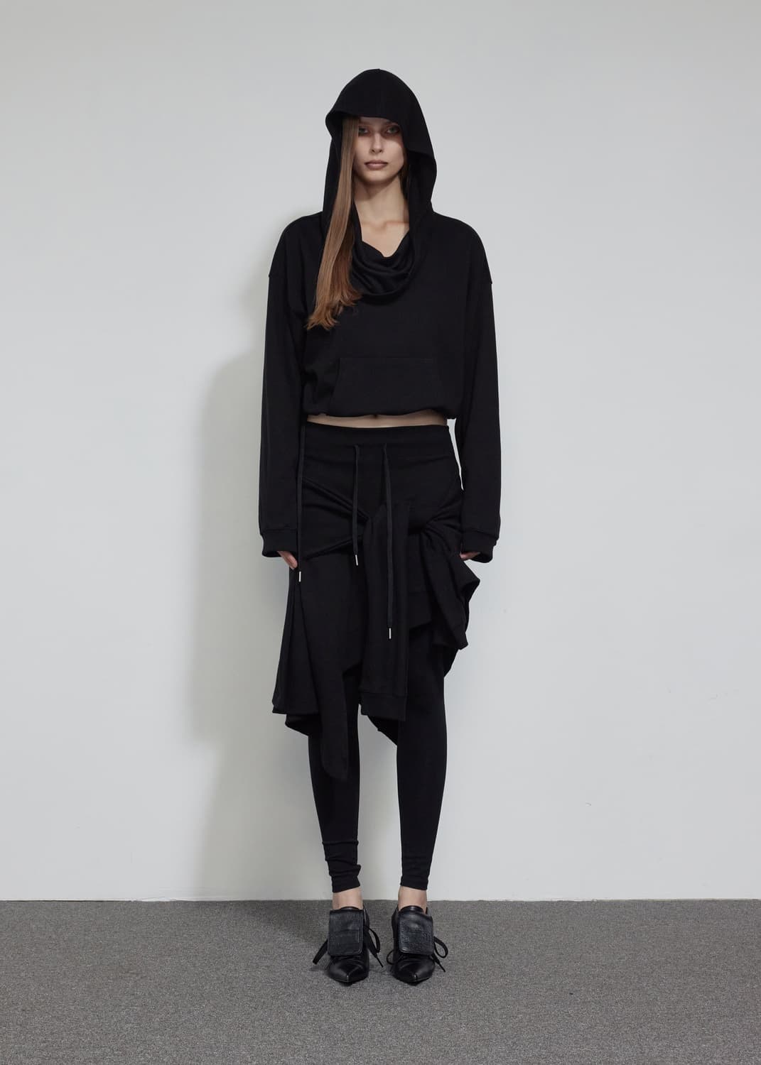 보헤미안서울 UNBALANCED FLOW SWEAT SKIRT 상품이미지5