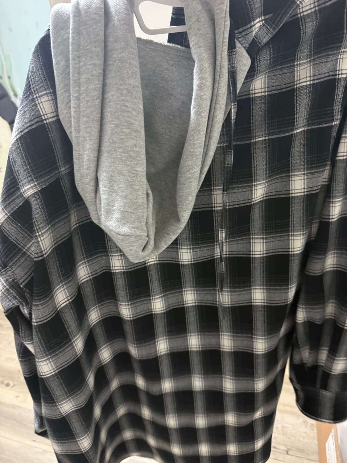 오와이 체크셔츠 집업 1 상품이미지2