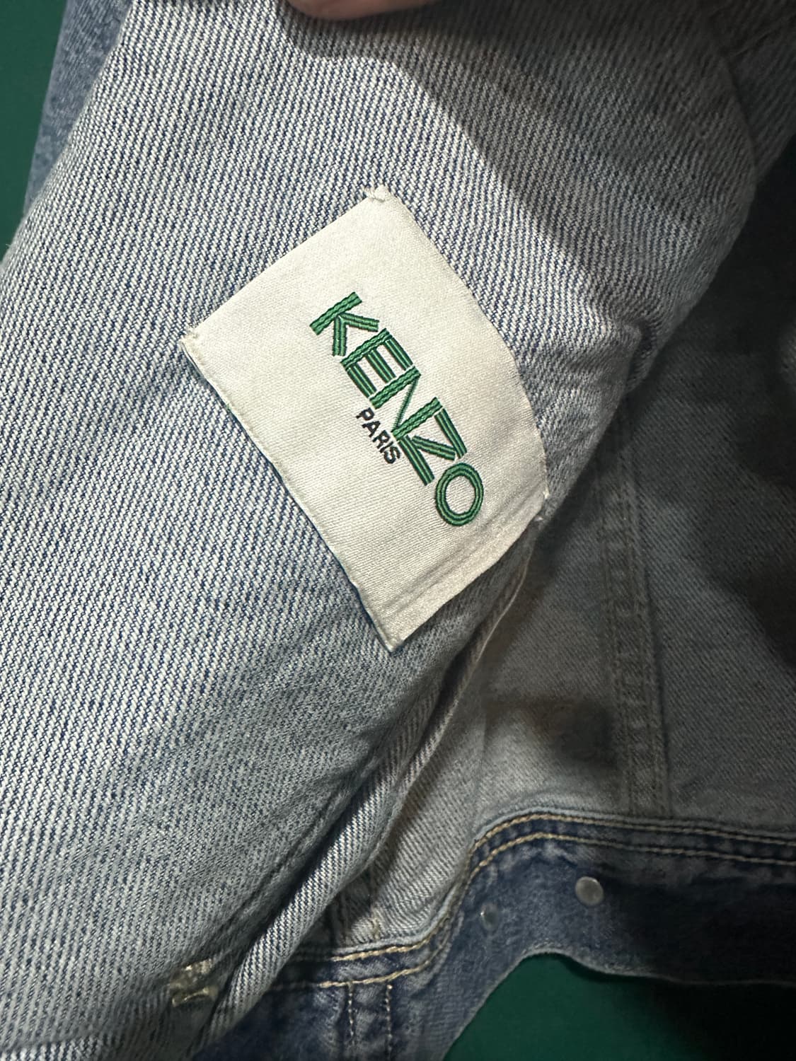 겐조 빅로고자수 데님자켓 L 상품이미지5