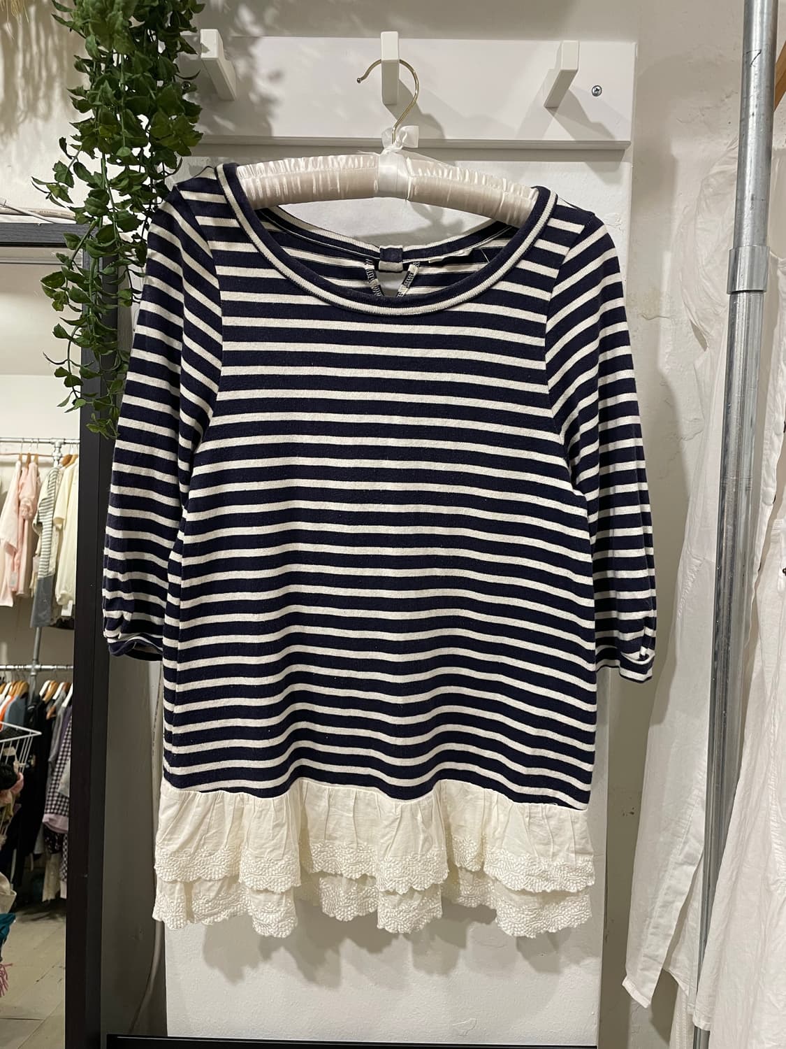 stripe lace top 상품이미지8