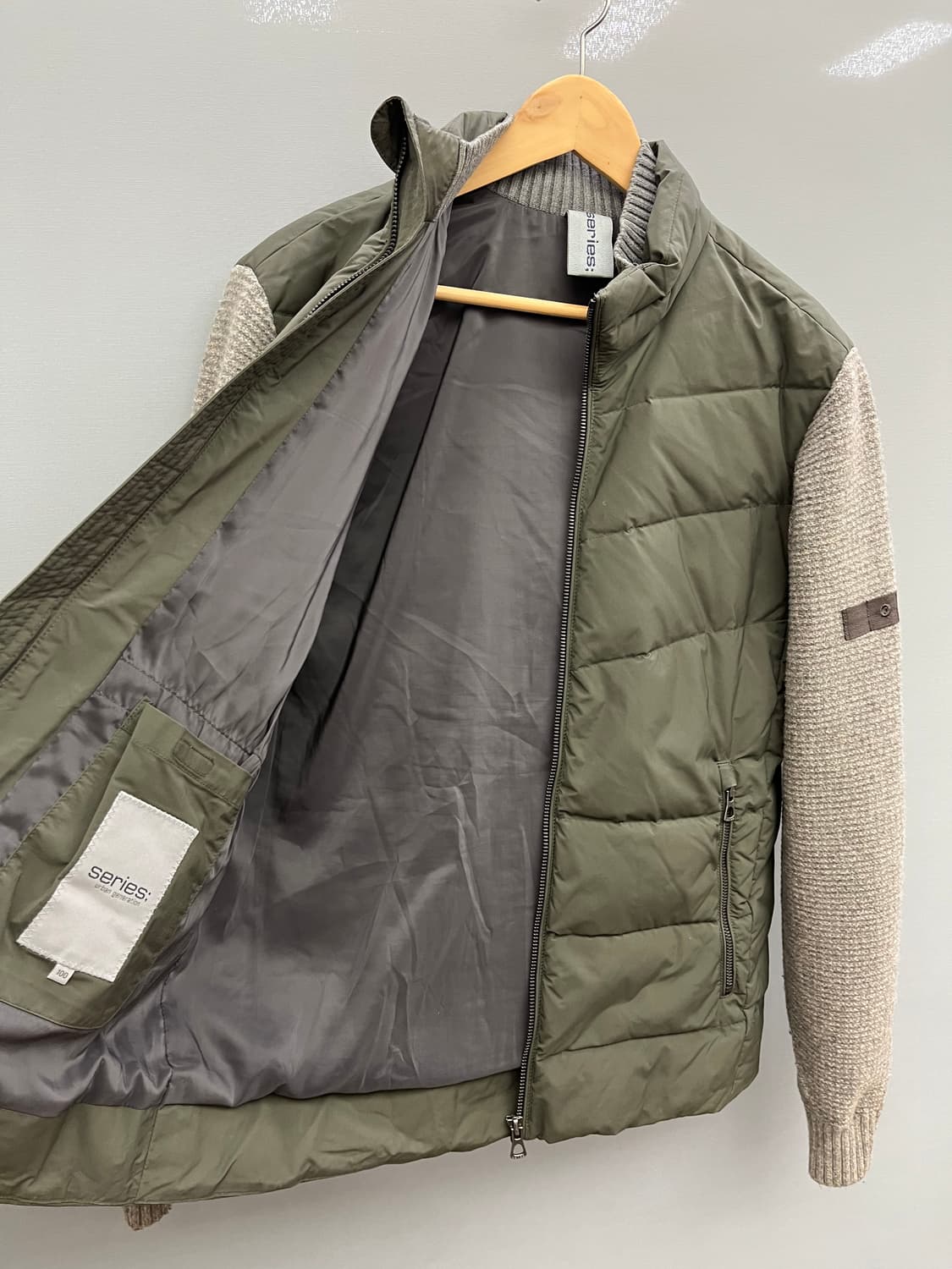 시리즈 경량 구스다운 니트패딩 상품이미지6