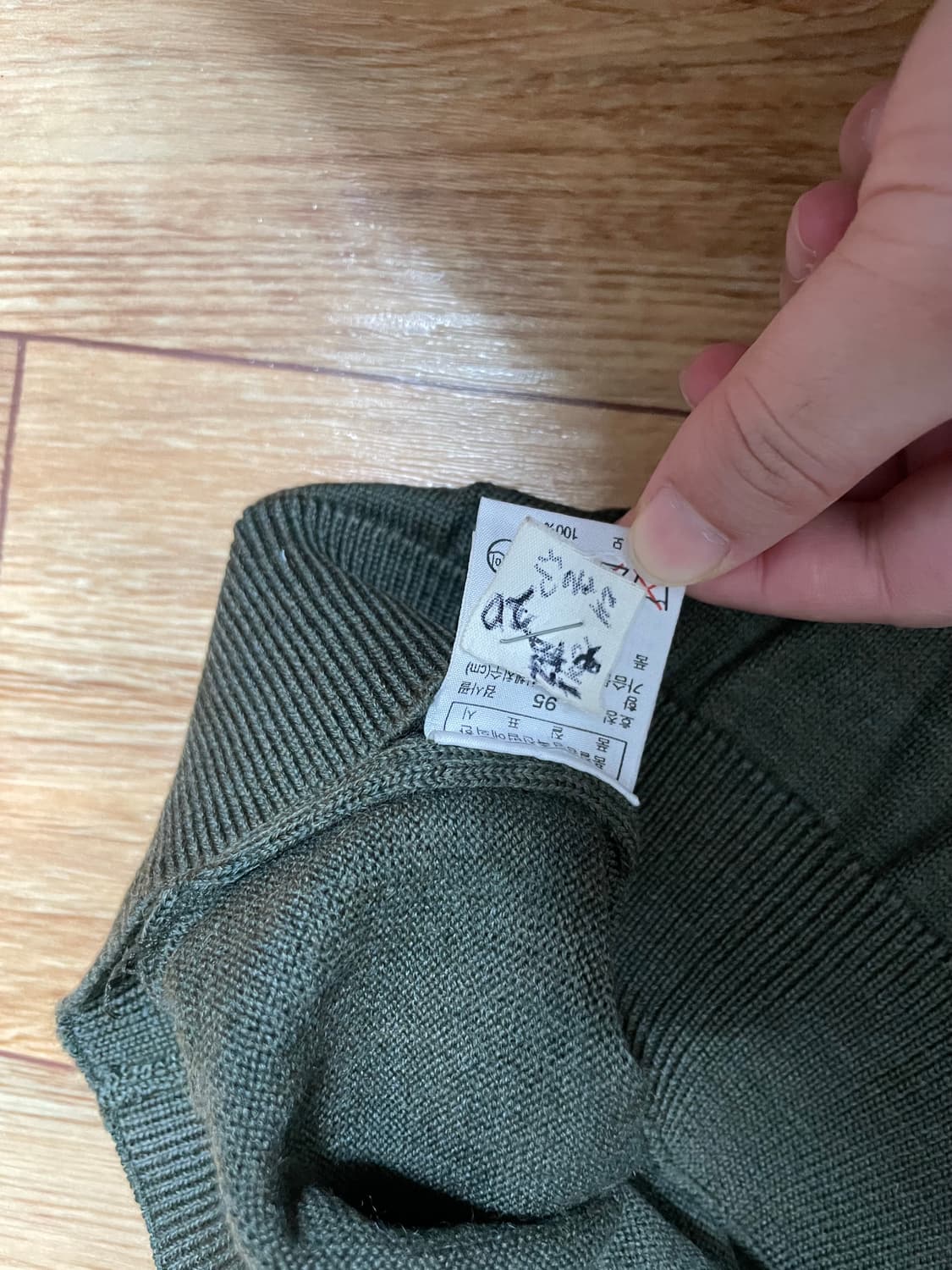 라코스테 카키 그린 조끼 상품이미지3