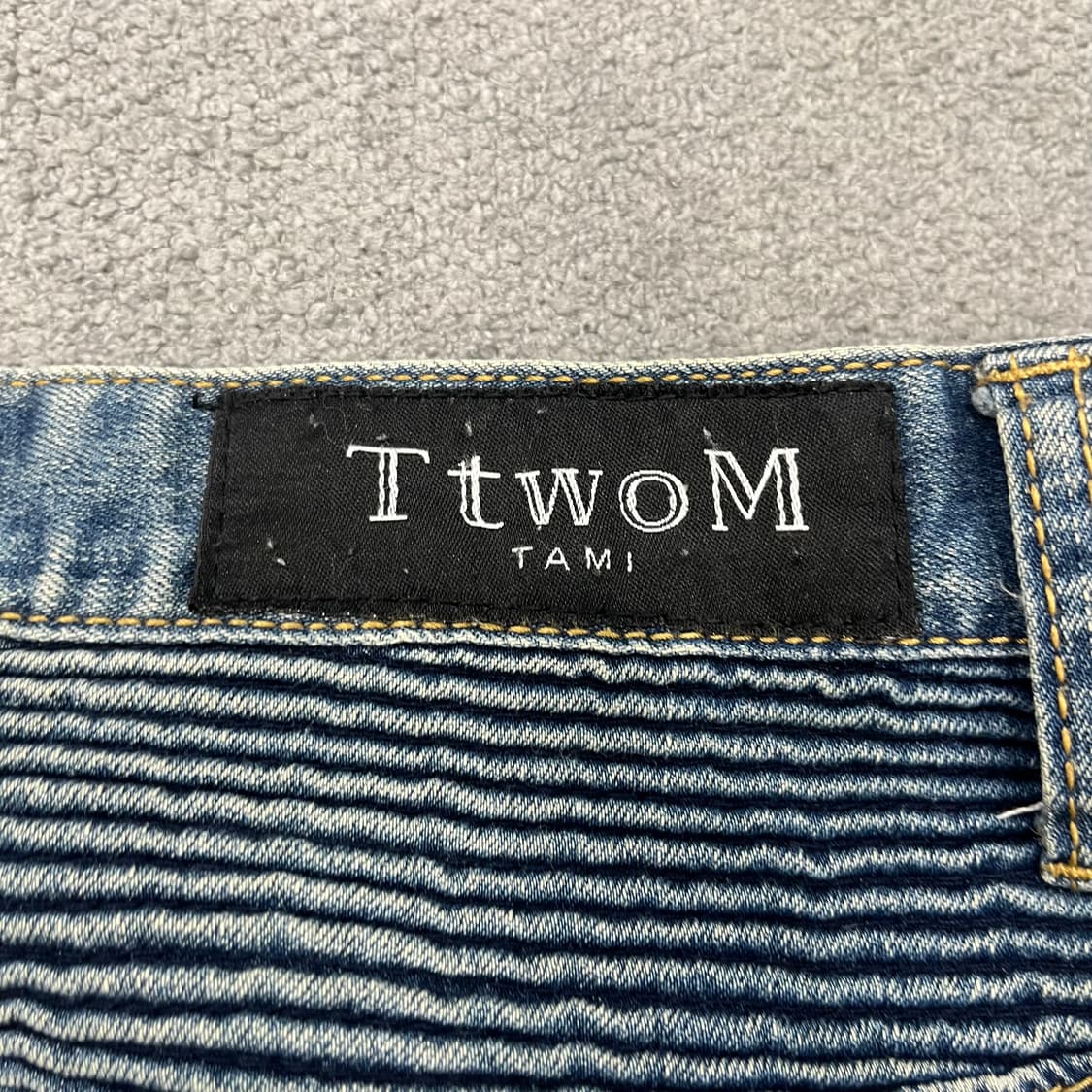 32 빈티지 워싱 바이커 데님팬츠 상품이미지7