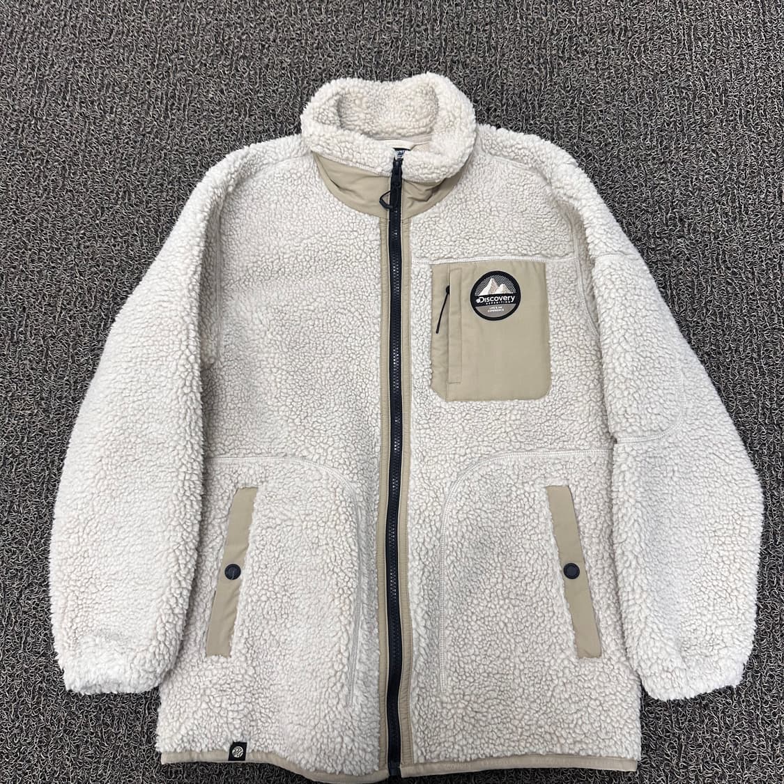 디스커버리 뽀글이 털 후리스 자켓 90(S) 상품이미지1