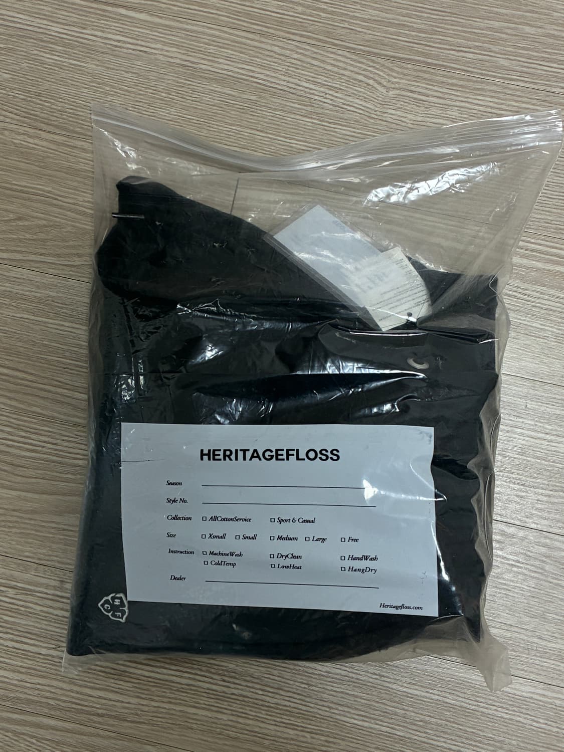 헤리티지플로스 알프레드 빈티지 321 스웨트팬츠 블랙 S 상품이미지4