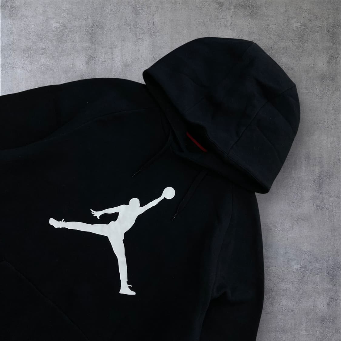 조던 빅로고 블랙 후드티 상품이미지2