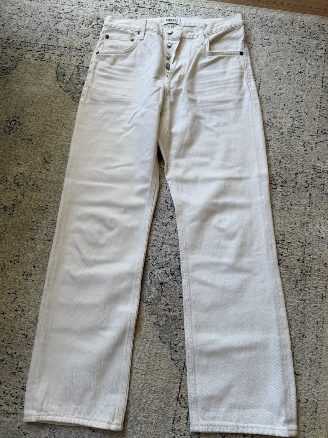 Agolde white straight denim 에이골디 화이트 데님  상품이미지1