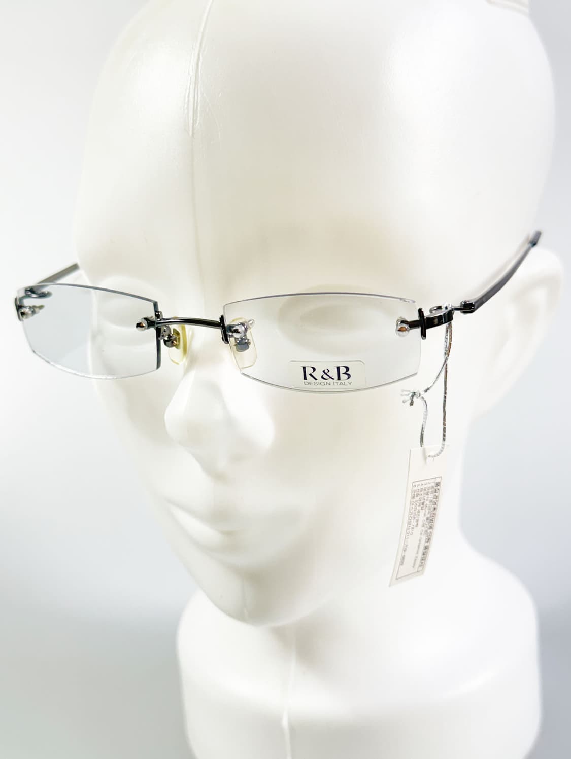 R&B EYEWEAR 무테 스퀘어 건메탈 빈티지 안경 상품이미지9