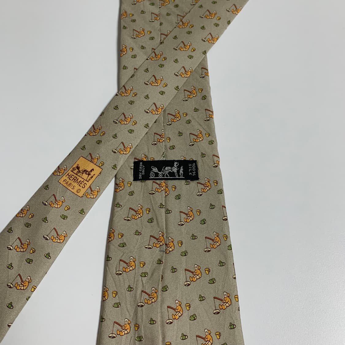 에르메스(HERMES) 명품 빈티지넥타이 A등급 9.2cm 100실크 상품이미지5