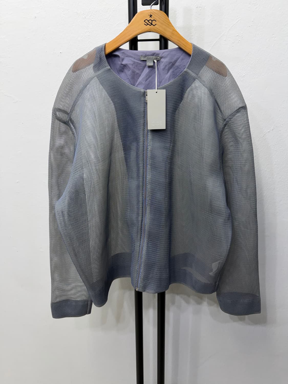 새제품) COS 코스 남성 정품 메쉬 블루종 자켓 L 상품이미지1