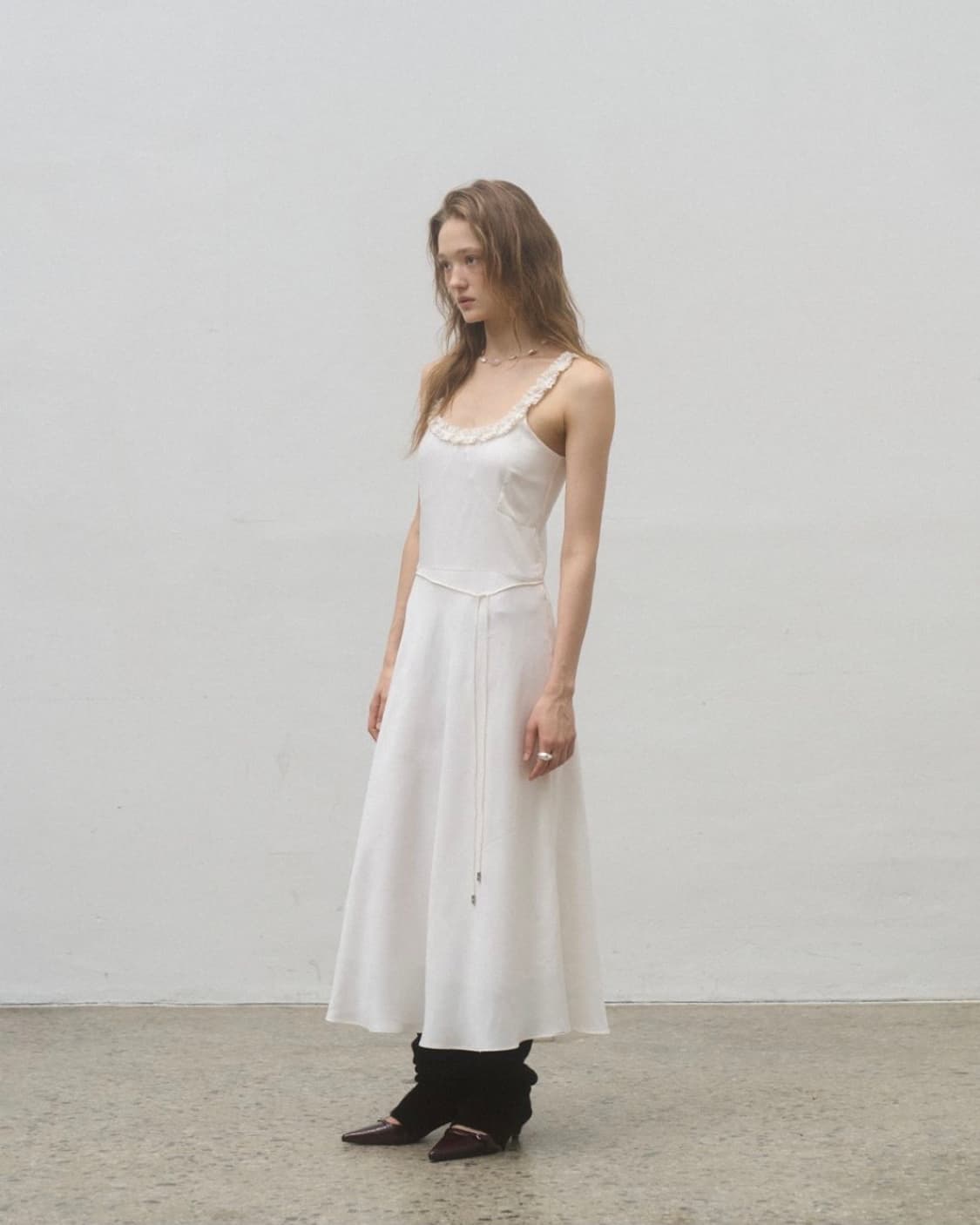 포에토 로지 셔링 드레스 foeto rosie shirring dress 상품이미지2