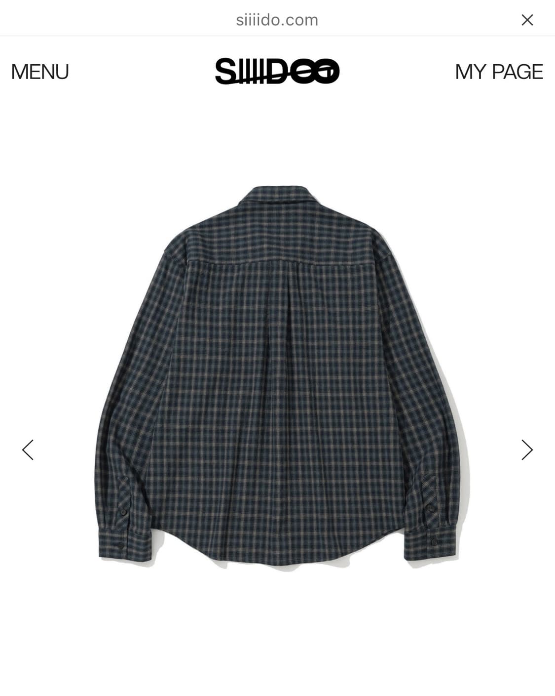 siiiido 긴팔 체크 셔츠 상품이미지2