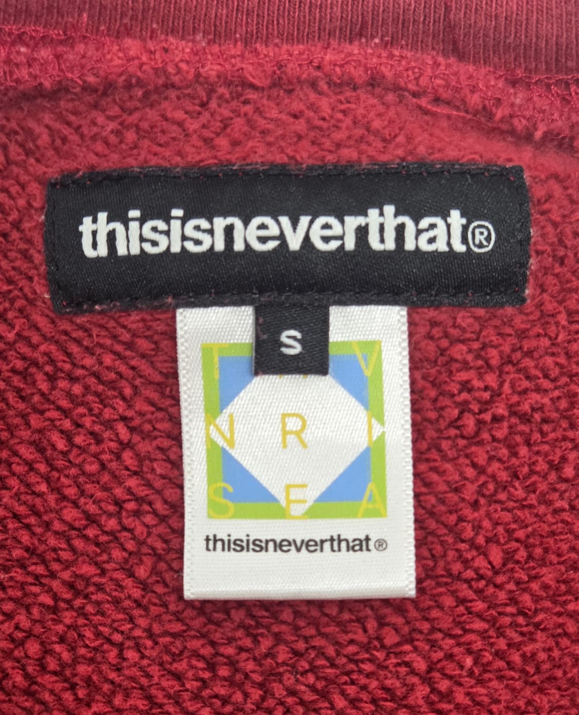 디스이즈네버댓 기모 스웻셔츠 레드 S 상품이미지4