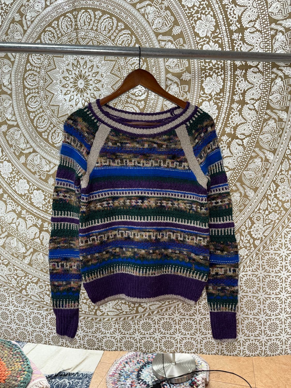 쥬시꾸뛰르 한섬 여성 멀티컬러 울 니트  상품이미지3