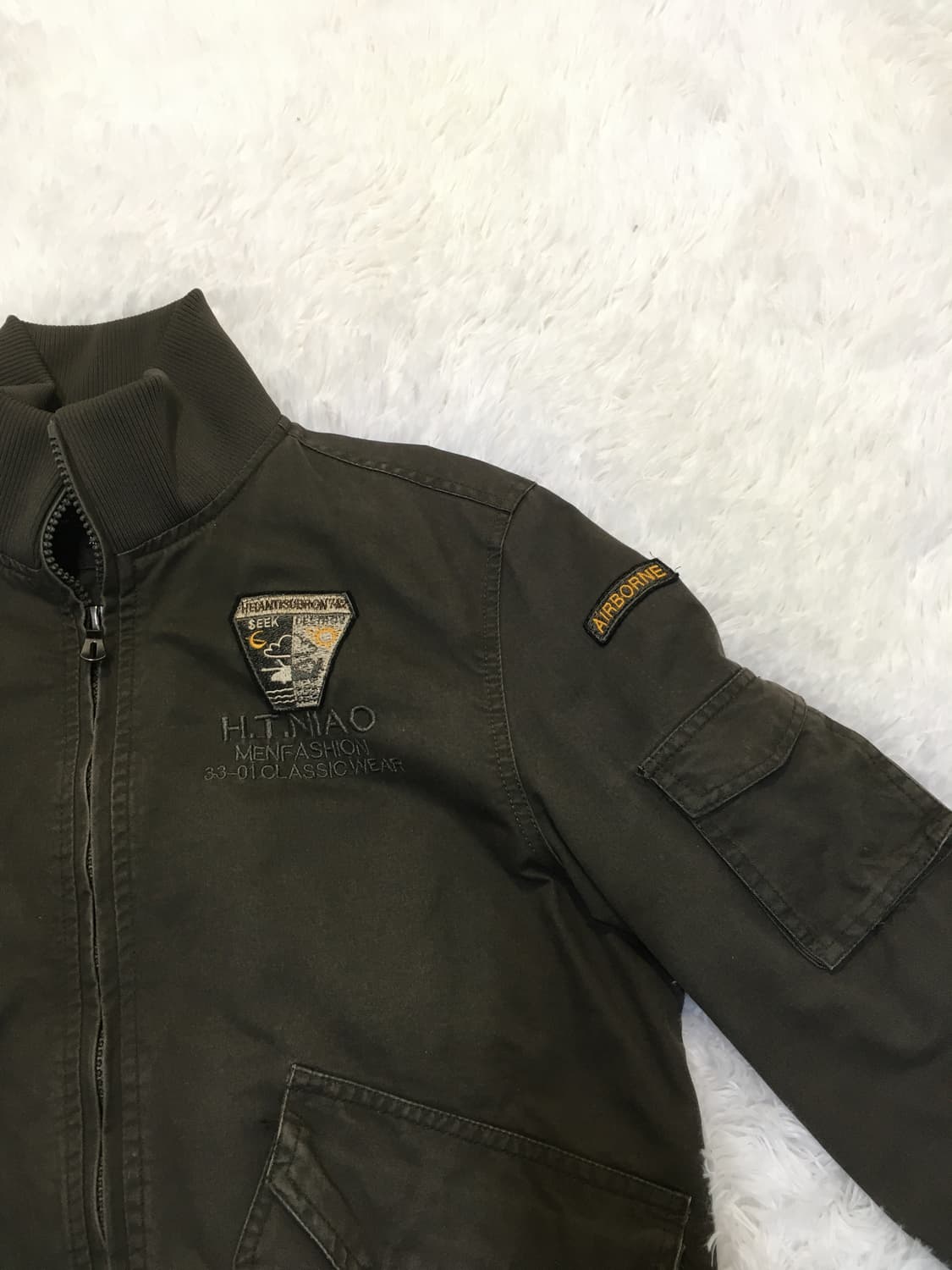 빈티지 브라운 더 이글 미군 점퍼 y2k 스트릿 갸루 펑키 일본빈티지 상품이미지8