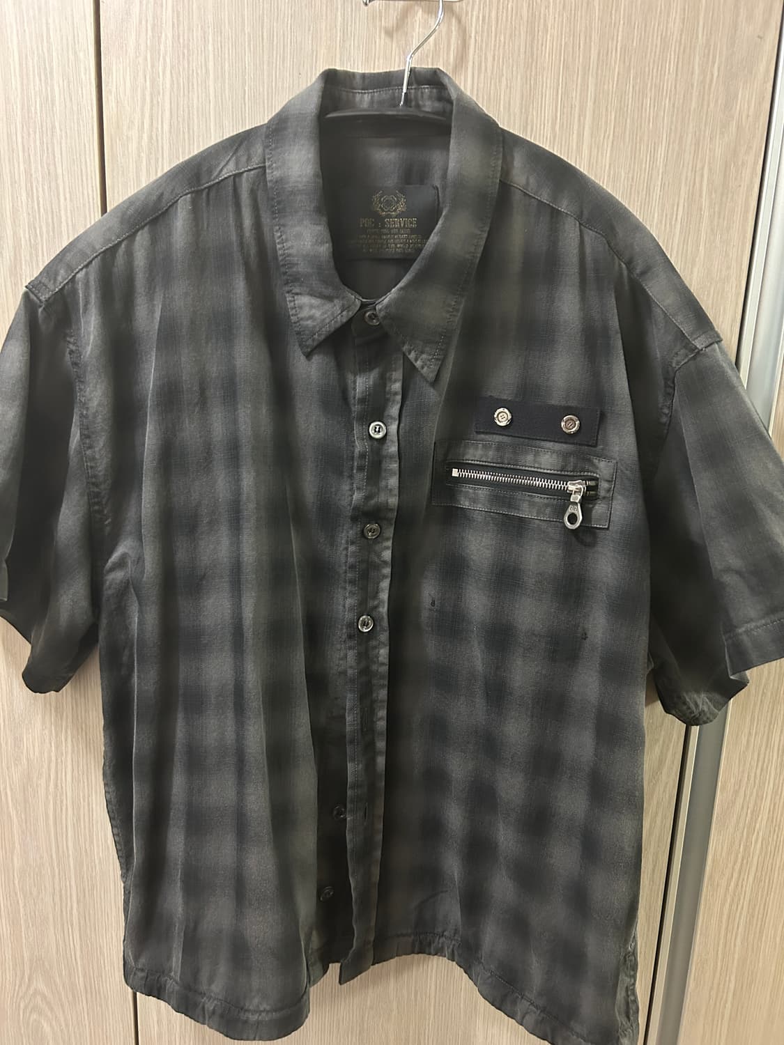[2] 포그서비스 MA1 CHECK HALF SHIRT 상품이미지2