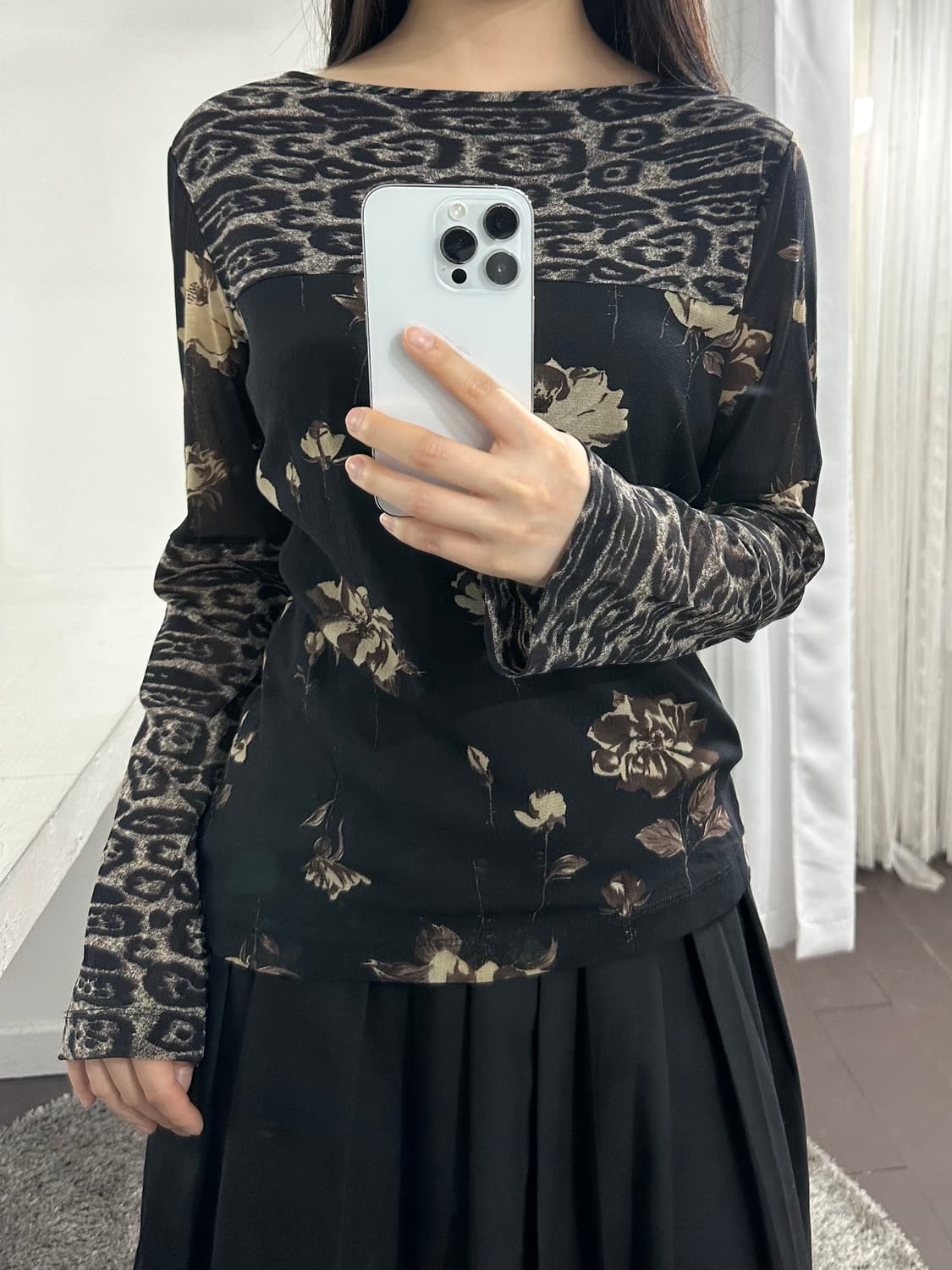 only oriental seethrough mesh longsleeve 상품이미지3