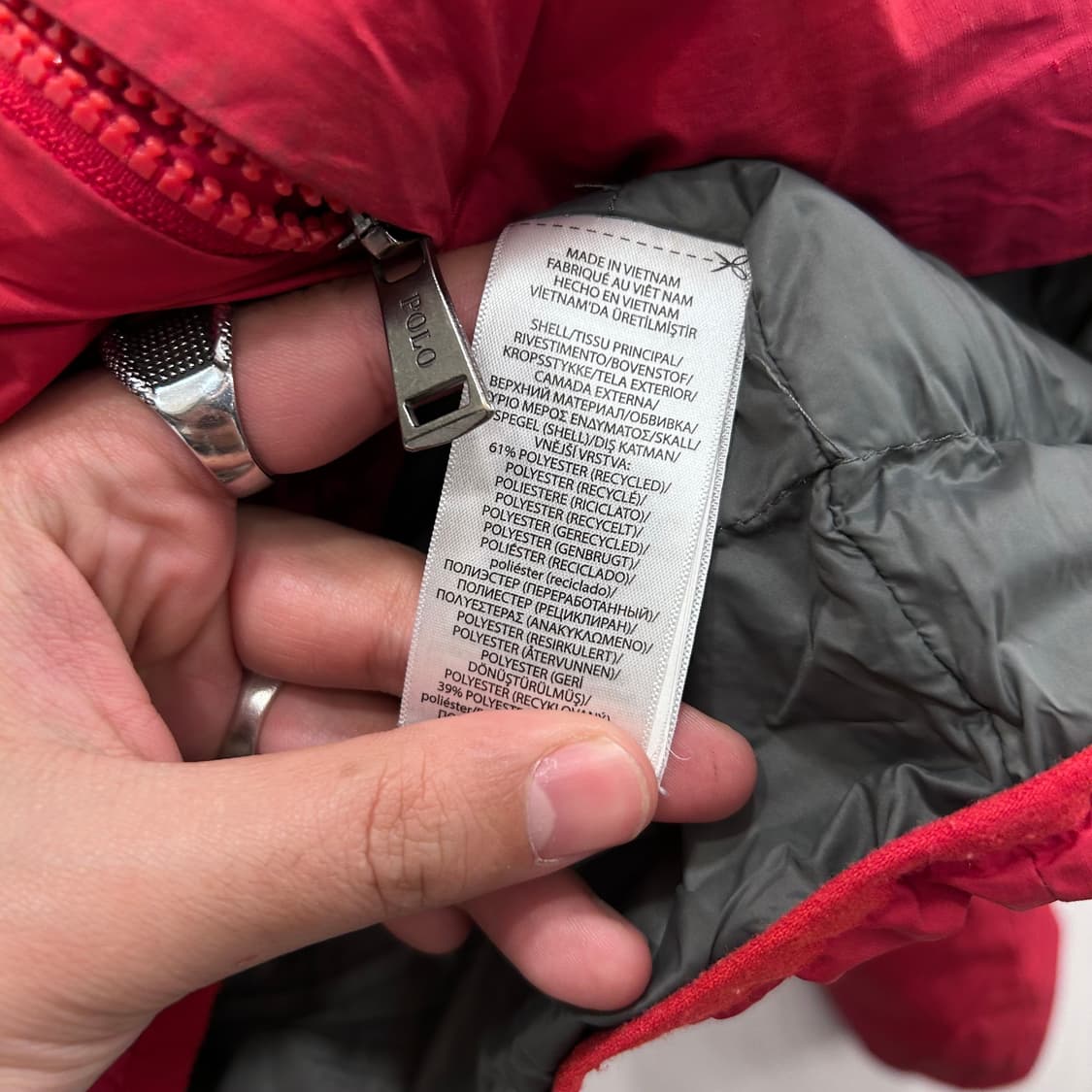 폴로 랄프로렌 키즈 스몰포니 누빔 후드 패딩 상품이미지4