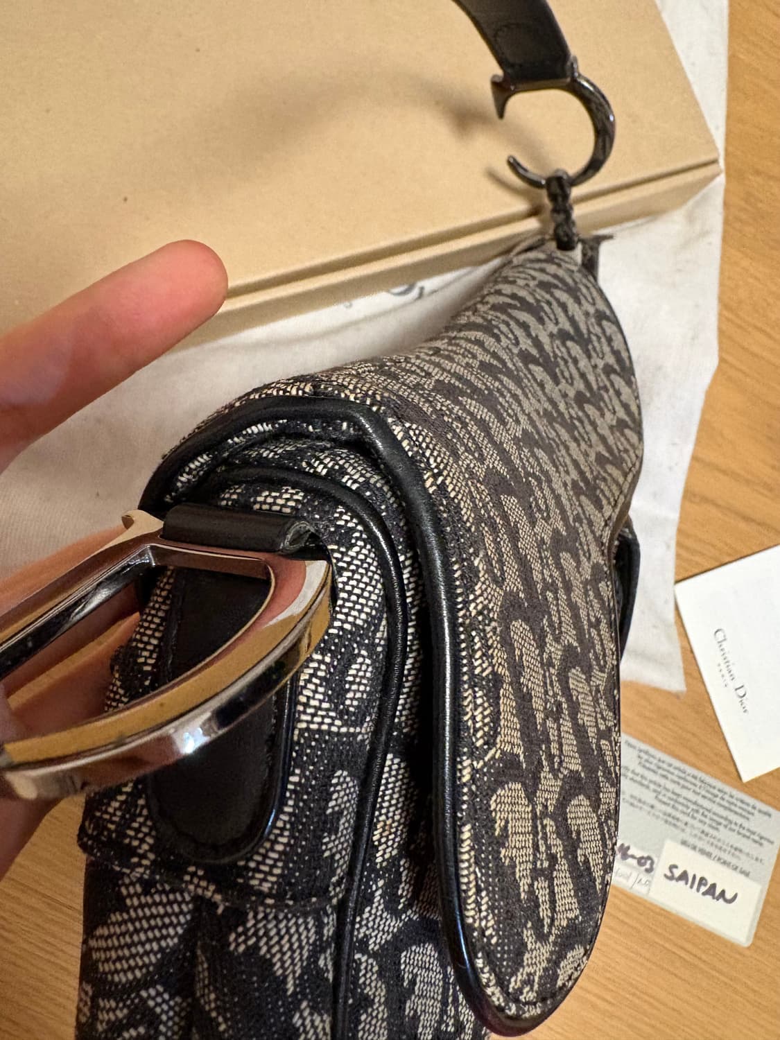 빈티지 디올 새들백 상품이미지5