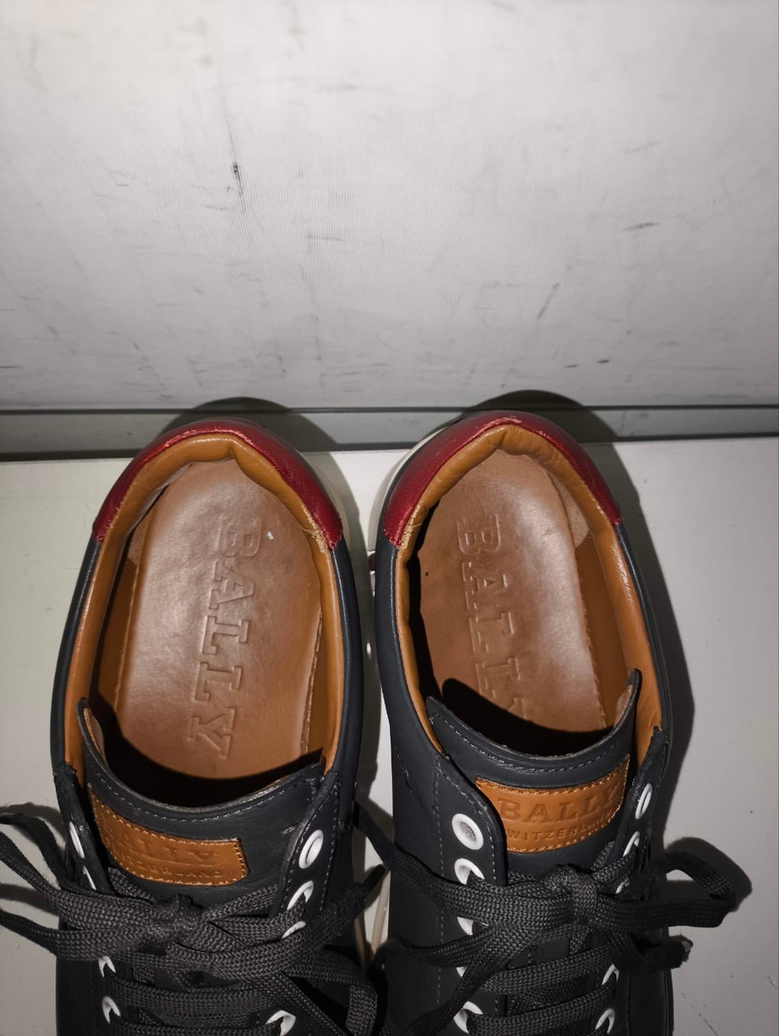 250mm 발리 애셔 아쉐르 칼프 가죽 스니커즈 진그레이 상품이미지5