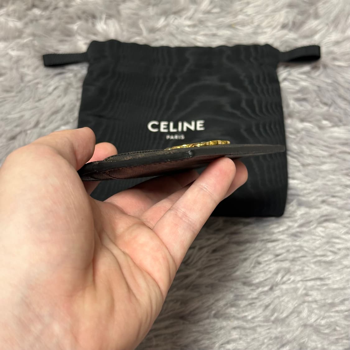 [정품 OS] 셀린느 트리옹프 카드지갑 탠 상품이미지6