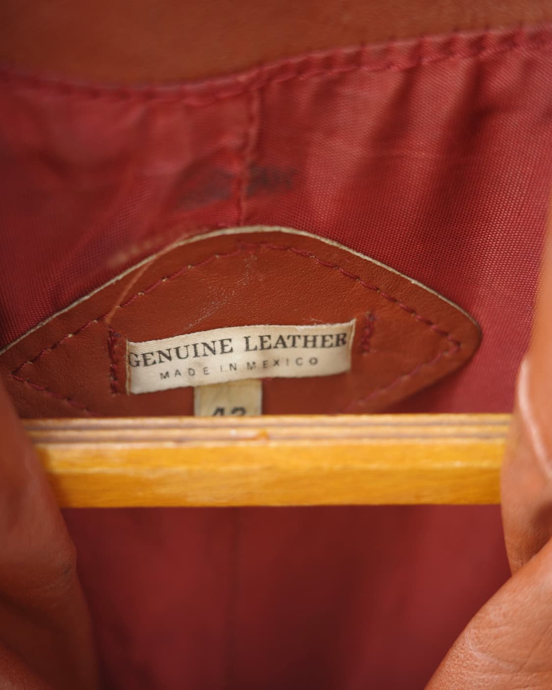 70s 히피 레더 패널 자켓 상품이미지2