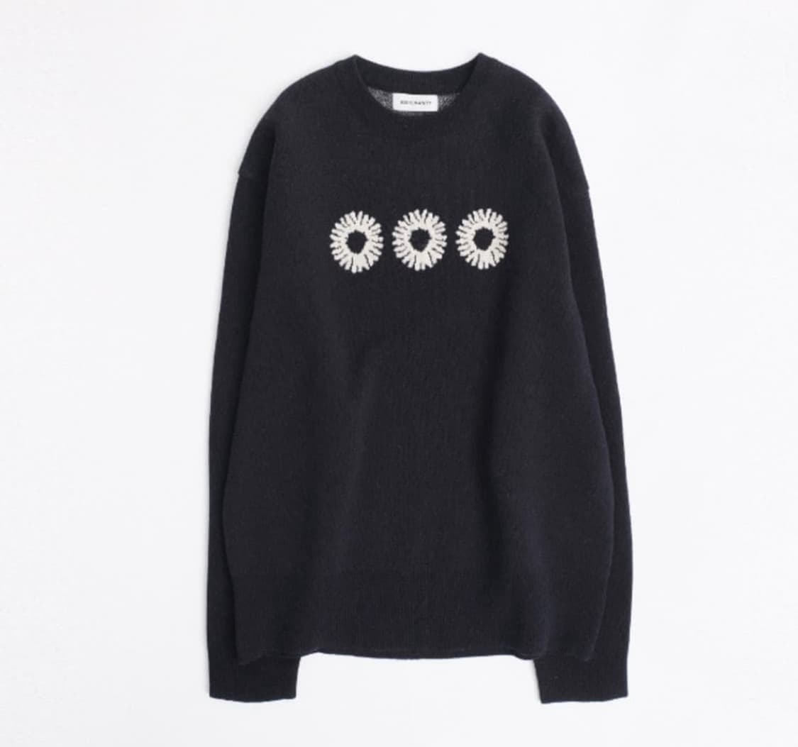 999 휴머니티 크루넥 니트 네이비 상품이미지1