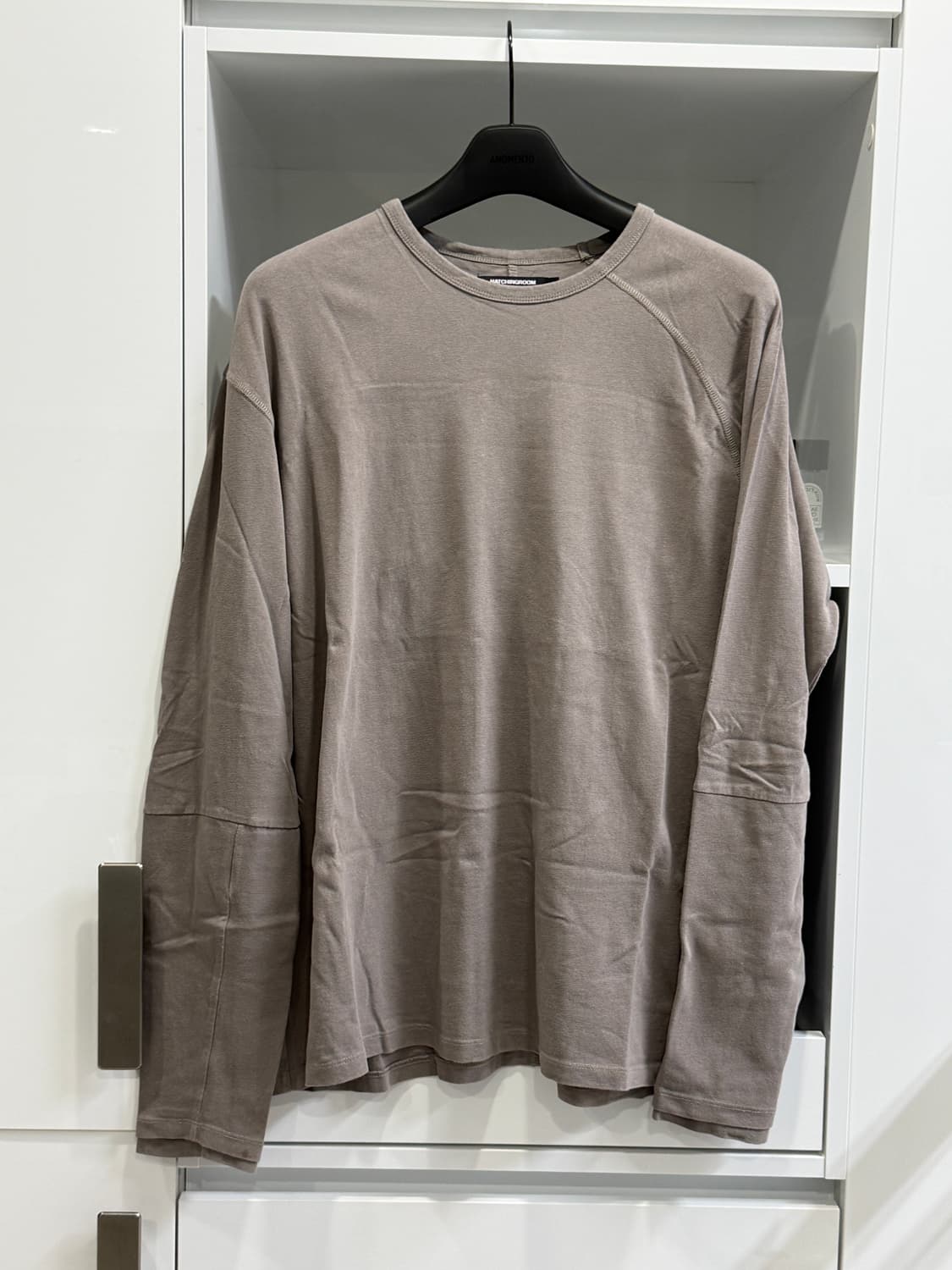 해칭룸 더블 롱슬리브 로즈그레이 4사이즈 판매합니다 상품이미지1
