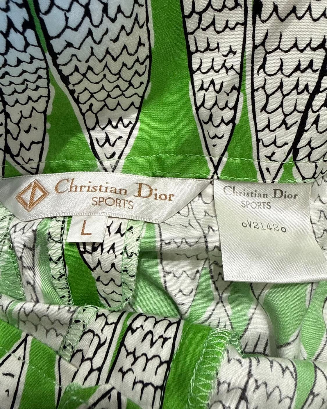 크리스찬 디올 스포츠 그린 패턴 하프팬츠  상품이미지8