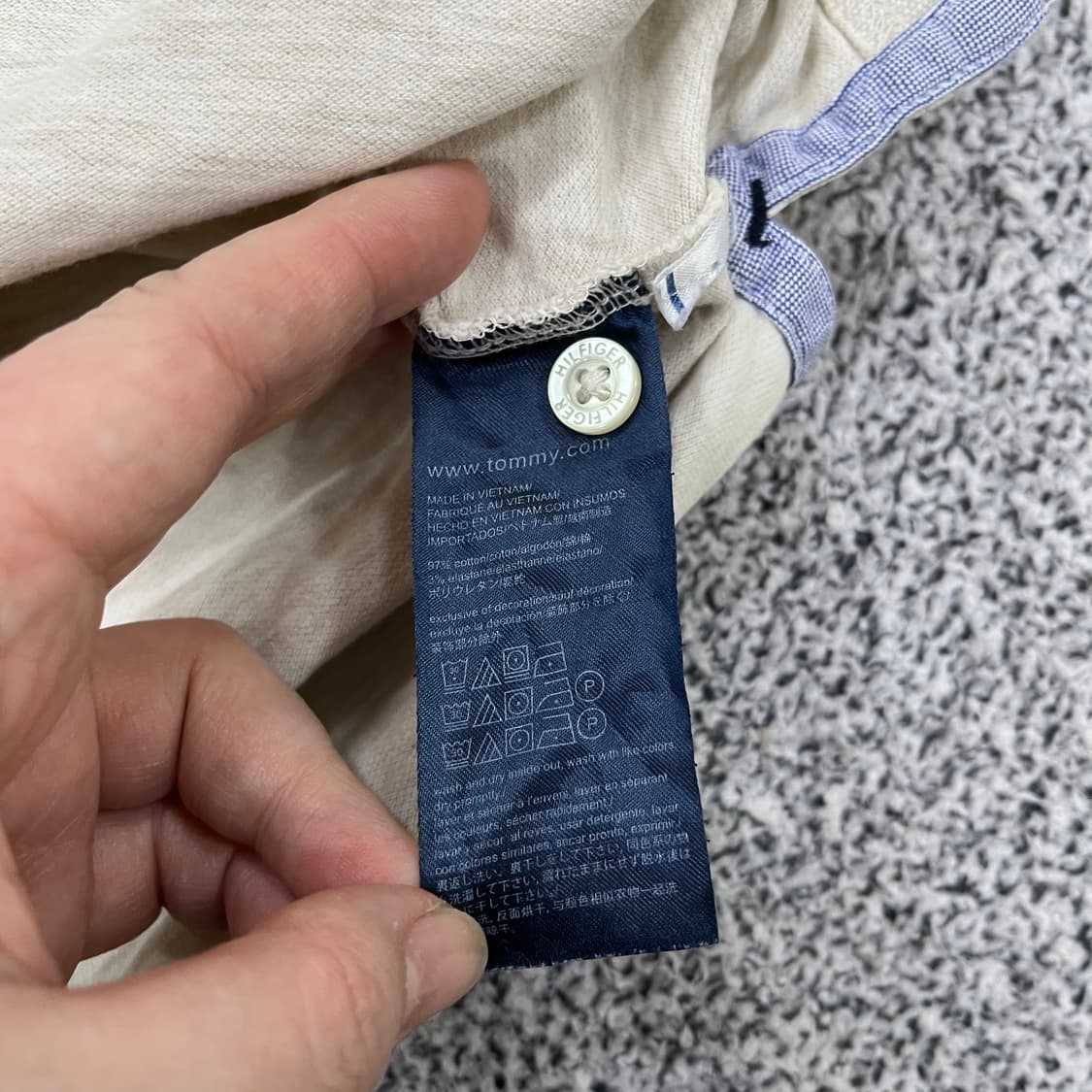 L 타미힐피거 슬림핏 반팔 카라티 0403M 상품이미지3