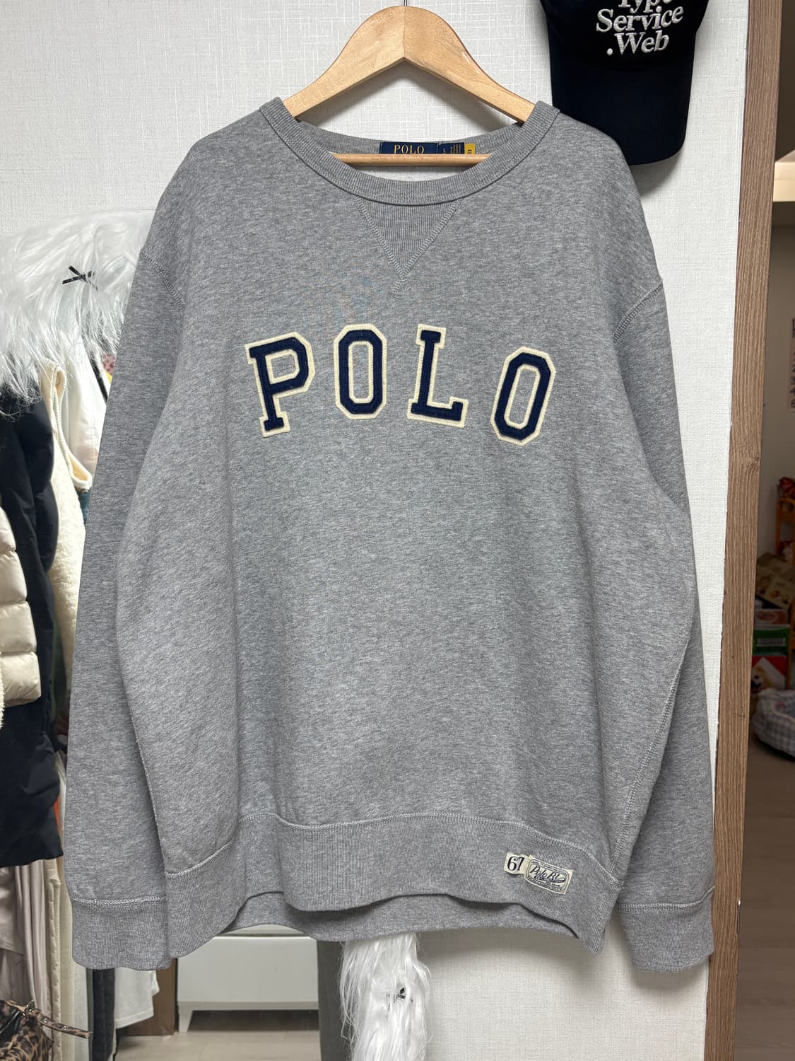 폴로 랄프로랜 그레이 맨투맨 상품이미지1