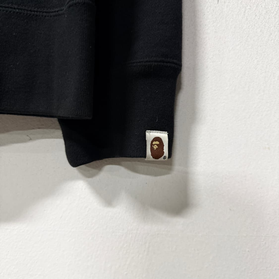 정품 베이프 카타카나 프린팅 컬리지 풀 집업 후디 상품이미지4